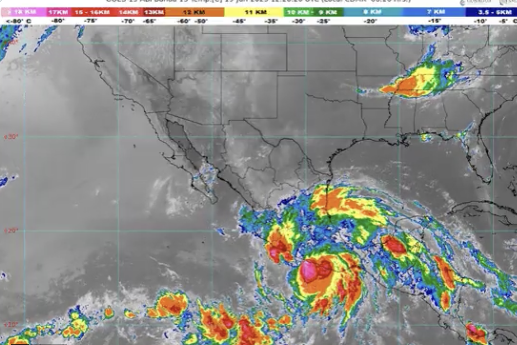 Emite Protección Civil Edomex recomendaciones ante llegada del Huracán Erick